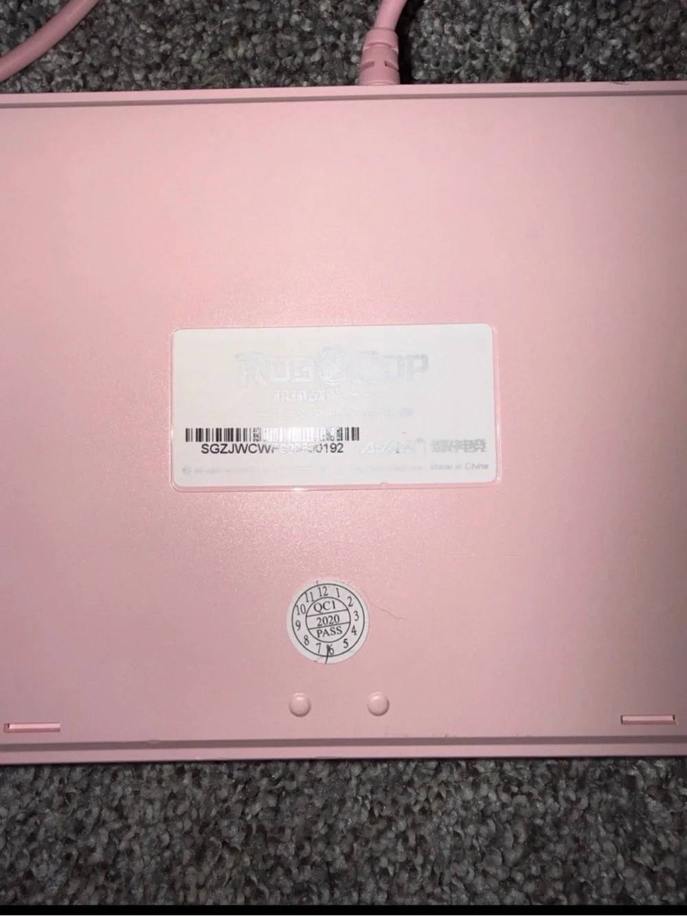 AJAZZ Pink Retro Round Key Mechanical Keyboard